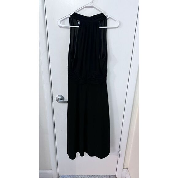 EVAN PICONE LITTLE BLACK SLEEVELESS DRESS GATHERED WAIST WOMENS SZ 8 - Picture 6 of 10